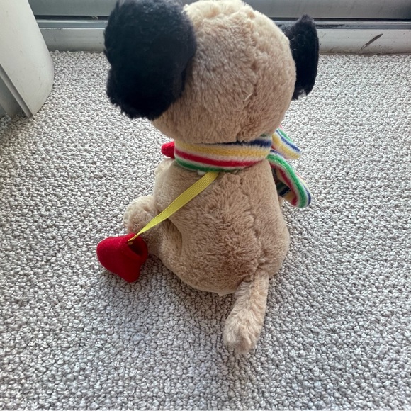 The Hudson Bay Company Plush Dog Pug HBC Colored Stripes by Animal Adventure - Picture 5 of 6